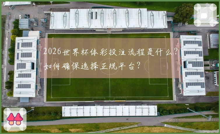 2026世界杯体彩投注流程是什么？如何确保选择正规平台？